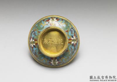 图片[2]-Copper lidded box with Indian lotus decoration in cloisonne enamels, Qing dynasty, Qianlong reign (1736-1795)-China Archive